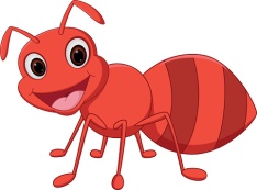 Happy ant cartoon